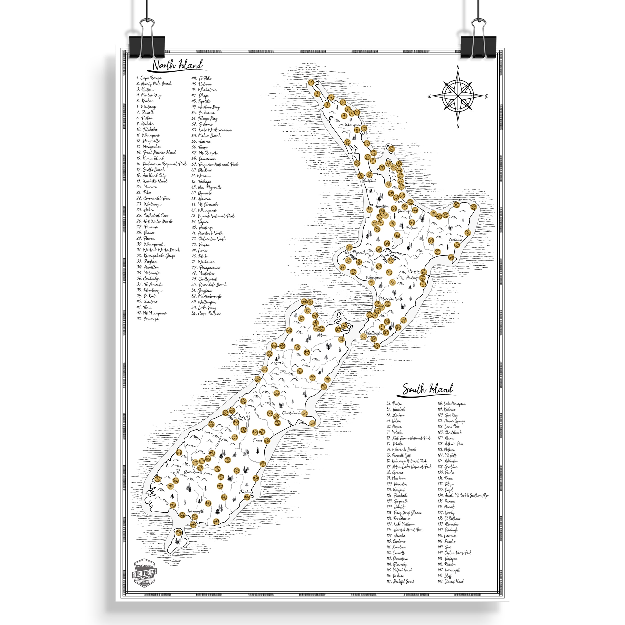 The Classic NZ Scratch Map