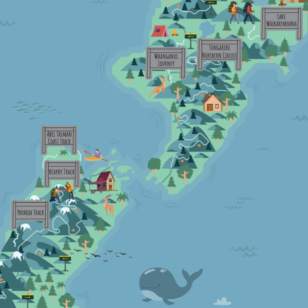 Hike Scratch Map Zoomed In